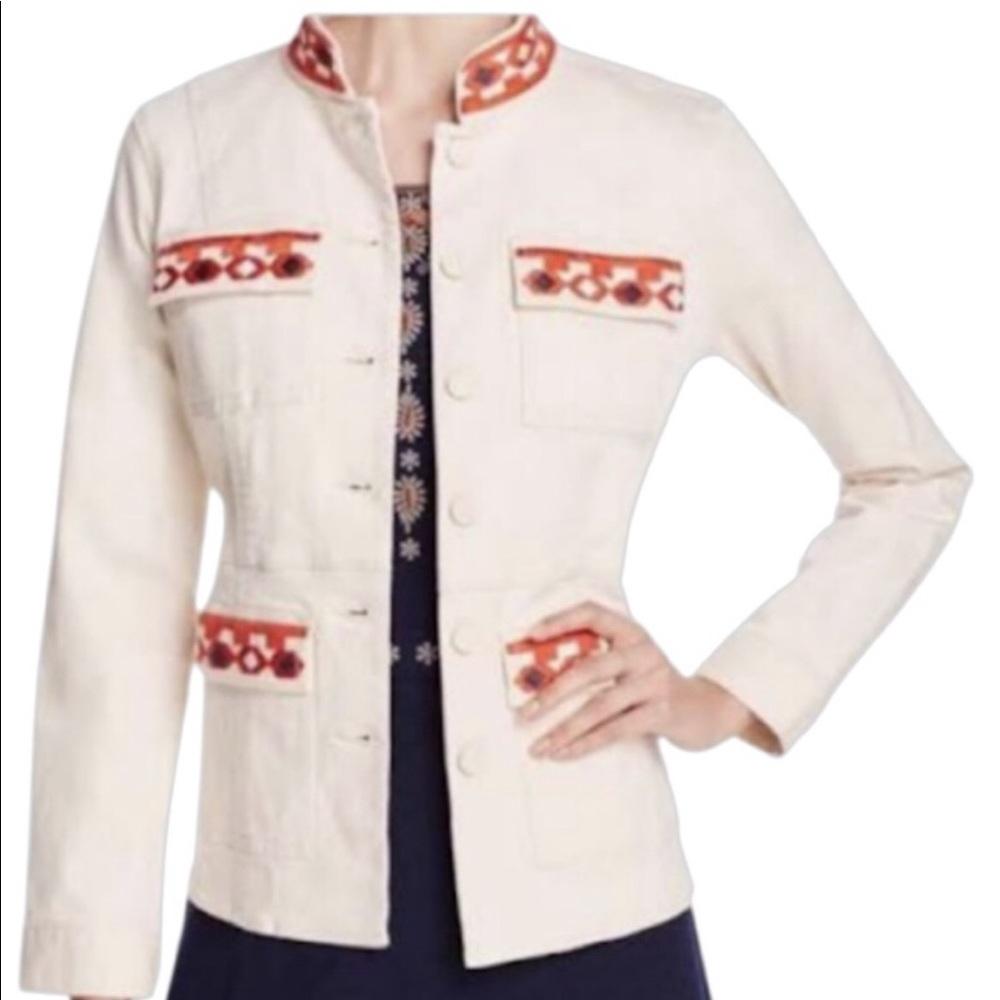 Tory Burch Embroidered Berkely Sgt Pepper - EUC - Sz XL 12 14